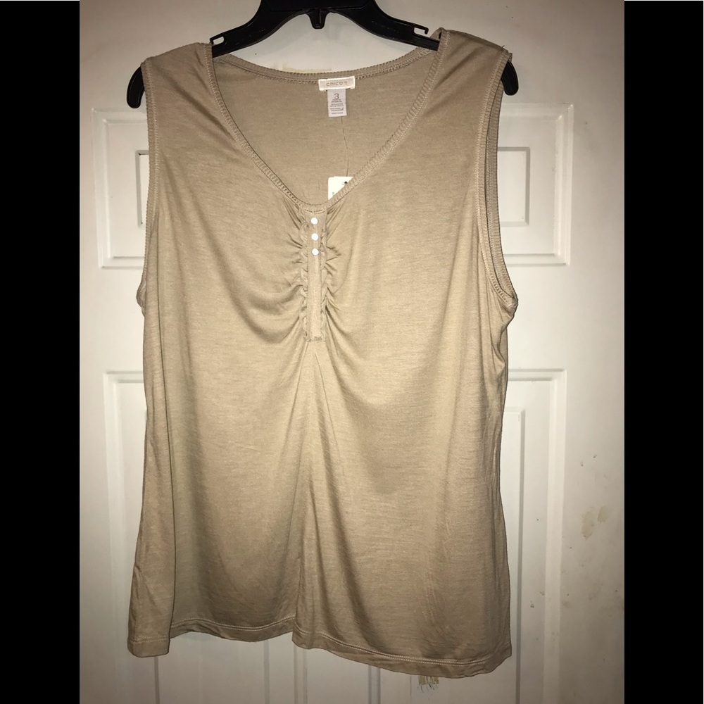 NWT Chico’s lovely sleeveless tunic top 3 XL